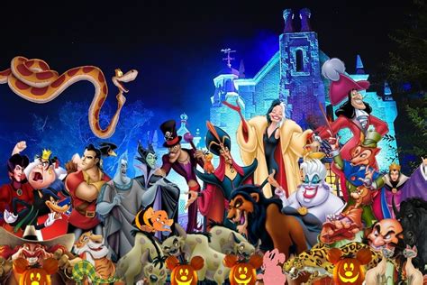 Disney villains at Haunted Mansion on Halloween by danielandresrojas on DeviantArt