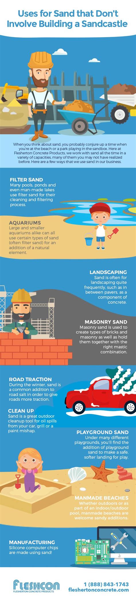 Uses for Sand that Don’t Involve Building a Sandcastle [infographic] | Sand castle, Playground ...