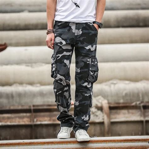 Military Style Army Combat Uniform Camouflage Pants Men's Camo Train ...