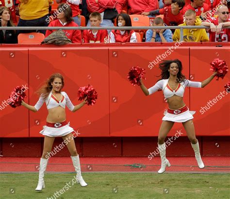 Kansas City Chiefs Cheerleaders During First Editorial Stock Photo ...