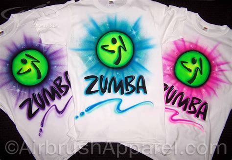 2 Sided Zumba Themed Personalized Airbrushed Shirt