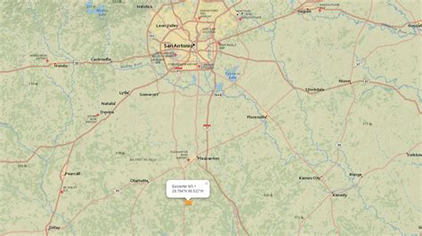 3.1 magnitude earthquake reported south of San Antonio