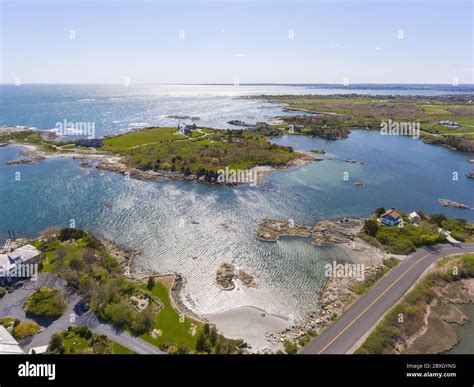 Aerial view of Mansions at Ocean Drive Historic District near Goose ...