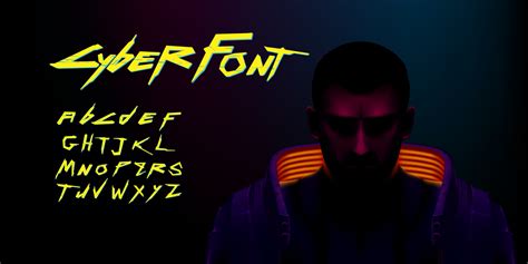 Vector cyber font and alphabet. luminescent cyberpunk 2077 font. 14689418 Vector Art at Vecteezy