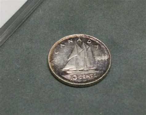 GEM UNC BEAUTIFULLY toned 1944 Canadian dime Silver 10 Cent RARE DATE $68.17 - PicClick CA