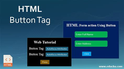 HTML Button Tag | Learn Attributes of HTML Button Tag