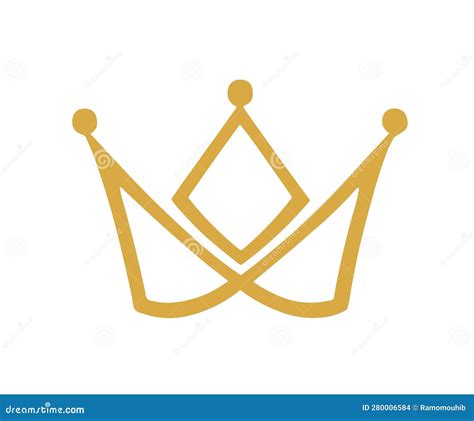 Crown Golden Logo Vector Image Stock Vector - Illustration of logotype ...