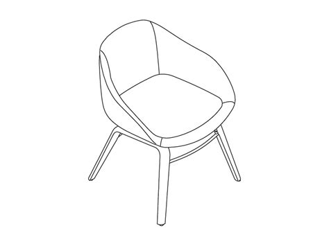 Always Side Chair–Wood Base - 3D Product Models - Herman Miller