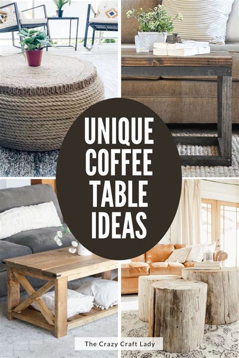 Unique Coffee Table Ideas - DIY Options and Non-Tables as Well