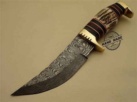 Professional Damascus Skinner Knife Custom Handmade Damascus