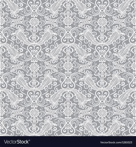 Seamless lace floral pattern Royalty Free Vector Image