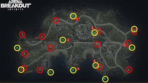 All spawns and extraction points for every map in Arena Breakout Infinite