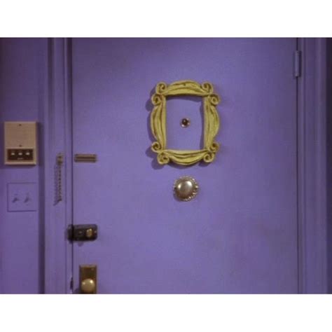 Monicas Peephole Frame - F.R.I.E.N.D.S | Friends door frame, Friends picture frame, Purple door