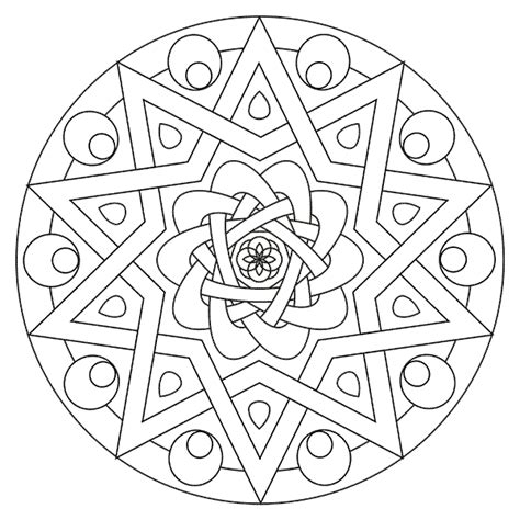 60 Imágenes de Mandalas para colorear dibujos para descargar e imprimir ...