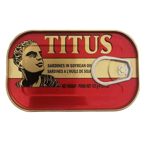 Titus Sardines in Soybean Oil 125g