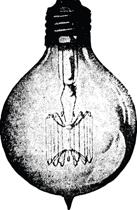 Free clipart of a vintage light bulb