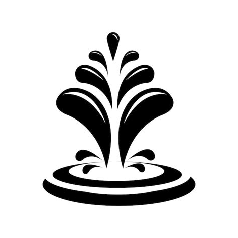 Premium Vector | Water fountain icon logo vector design template