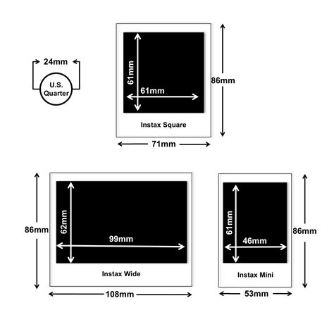 Fujifilm Instax Photo Size (Mini vs. Square vs. Wide) — EVERYTHING ...