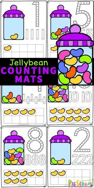 FREE Jelly Bean Printable Counting Mats - Easter Activity for ...