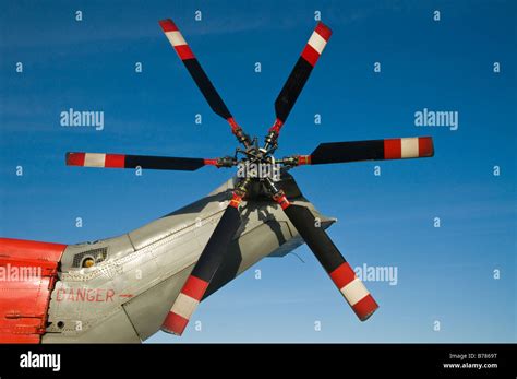 Tail rotor on a Royal Navy "Sea King" rescue helicopter Stock Photo: 21693556 - Alamy