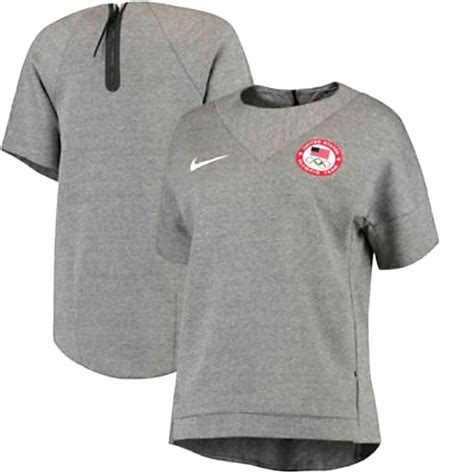 Nike United States Olympic Team Grey Pullover - Gem