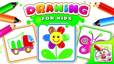 Drawing for Kids! Coloring Children Games Toddlers (EN) - YouTube