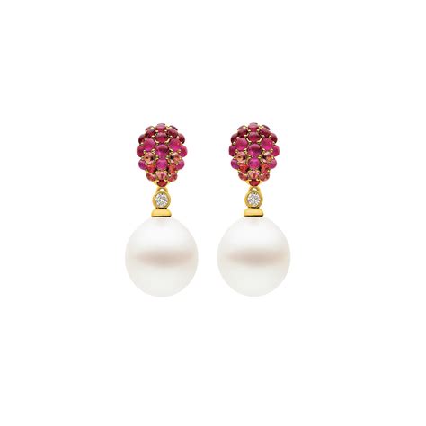 Kailis Pearl, Gemstone & Diamond Horizon Earrings - Fine Jewellery and Argyle Pink Diamond ...