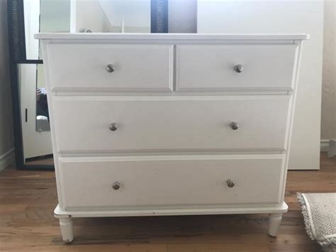 $150 · IKEA White 4-drawer Dresser "TYSSEDAL" Esquimalt & View Royal, Victoria