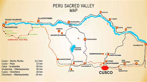 Map of the Sacred Valley, Peru | Blog Machu Travel Peru