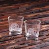 Personalized Whiskey Glass Gift Set with 2 Rocks Glasses - Teals Prairie & Co.®