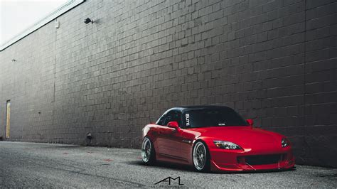 Dropped Red Honda S2000 is a Stylish Thing with Custom Parts — CARiD.com Gallery