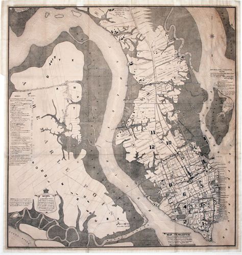 Historical Map of Charleston 1670-1883 | Louis J. BARBOT