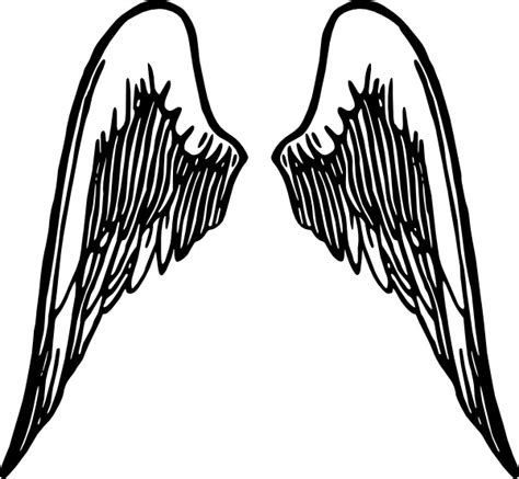 Angel Wings Tattoo clip art Free vector in Open office drawing svg ( .svg ) vector illustration ...