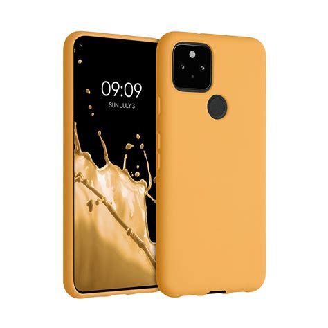 Silicone Google Pixel 5 Case Saffron - Caseface