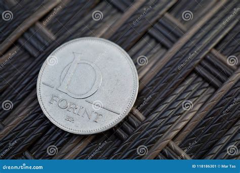 One Hungarian Forint HUF As a Symbol of Currency in Hungary Stock Image ...