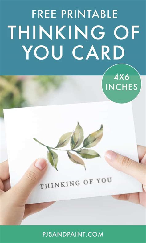 Free Printable Cards Thinking Of You