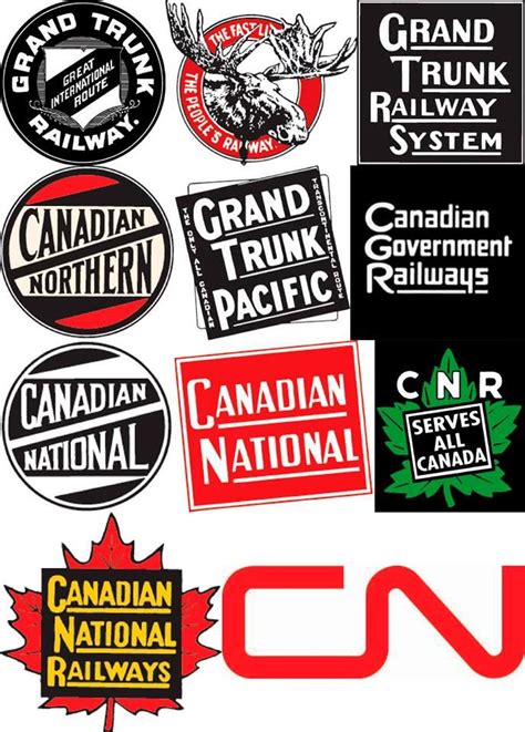 CN predecessor logos. | Canadian national railway, National railways, Canadian pacific railway