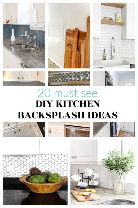 20 Must See DIY Kitchen Backsplash Ideas