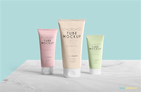 Clean Free Packaging Tube Mockup