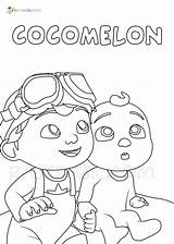 CoComelon Coloring Page Picture Free Printable  Home sketch template
