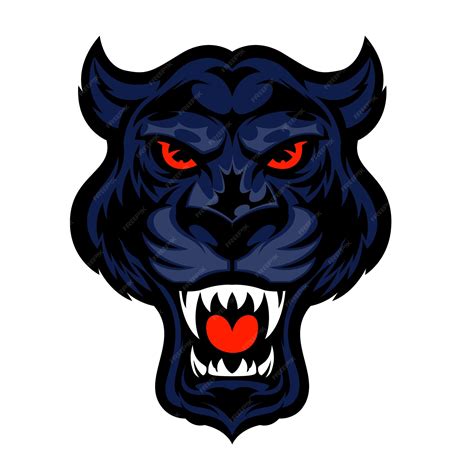 Premium Vector | Panther head vector mascot