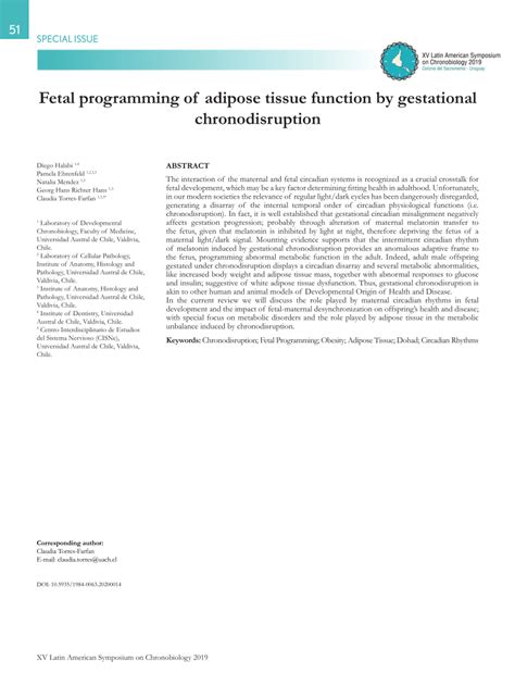 (PDF) Fetal programming of adipose tissue function by gestational ...