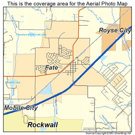 Aerial Photography Map of Fate, TX Texas