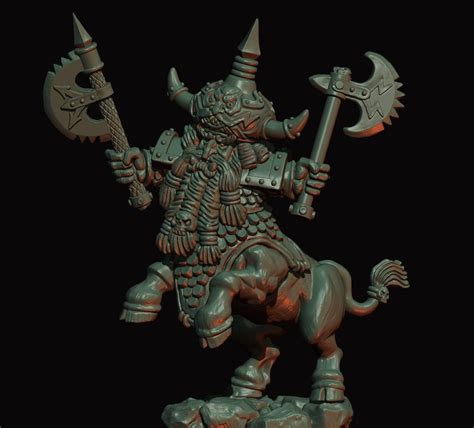 Classic Chaos Dwarf Bull Centaur Lord Hero Oldhammer Legion of | Etsy