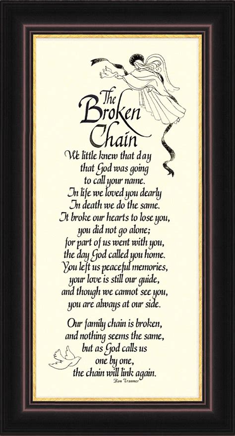 The Broken Chain Poem Printable Version