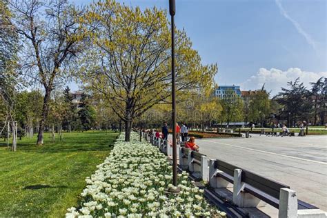 Flower Garden and National Palace of Culture in Sofia, Bulgaria ...