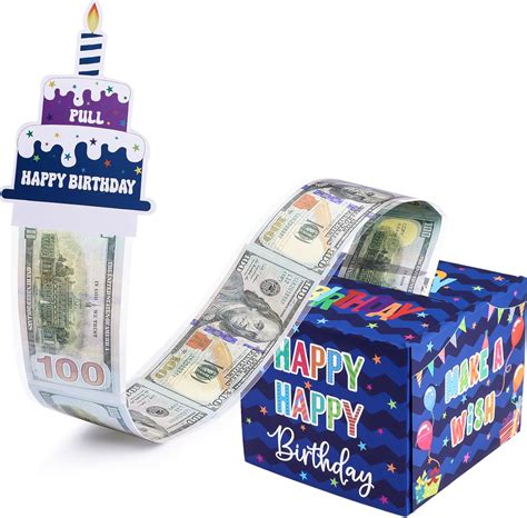 Meiidoshine Birthday Money Box for Cash Gift, Surprise Money Gift Boxes ...