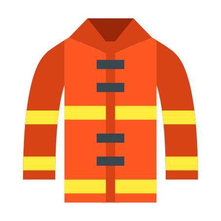 Fireman Coat icon in Color Style