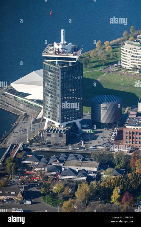 Aerial of A'DAM tower in Amsterdam The Netherlands Stock Photo - Alamy