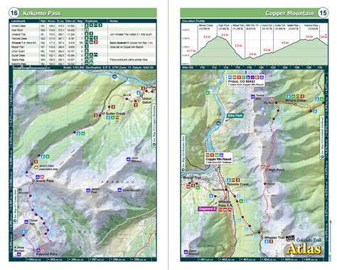 Colorado Trail Pocket Atlas | Colorado Trail Map | Blackwoods Press